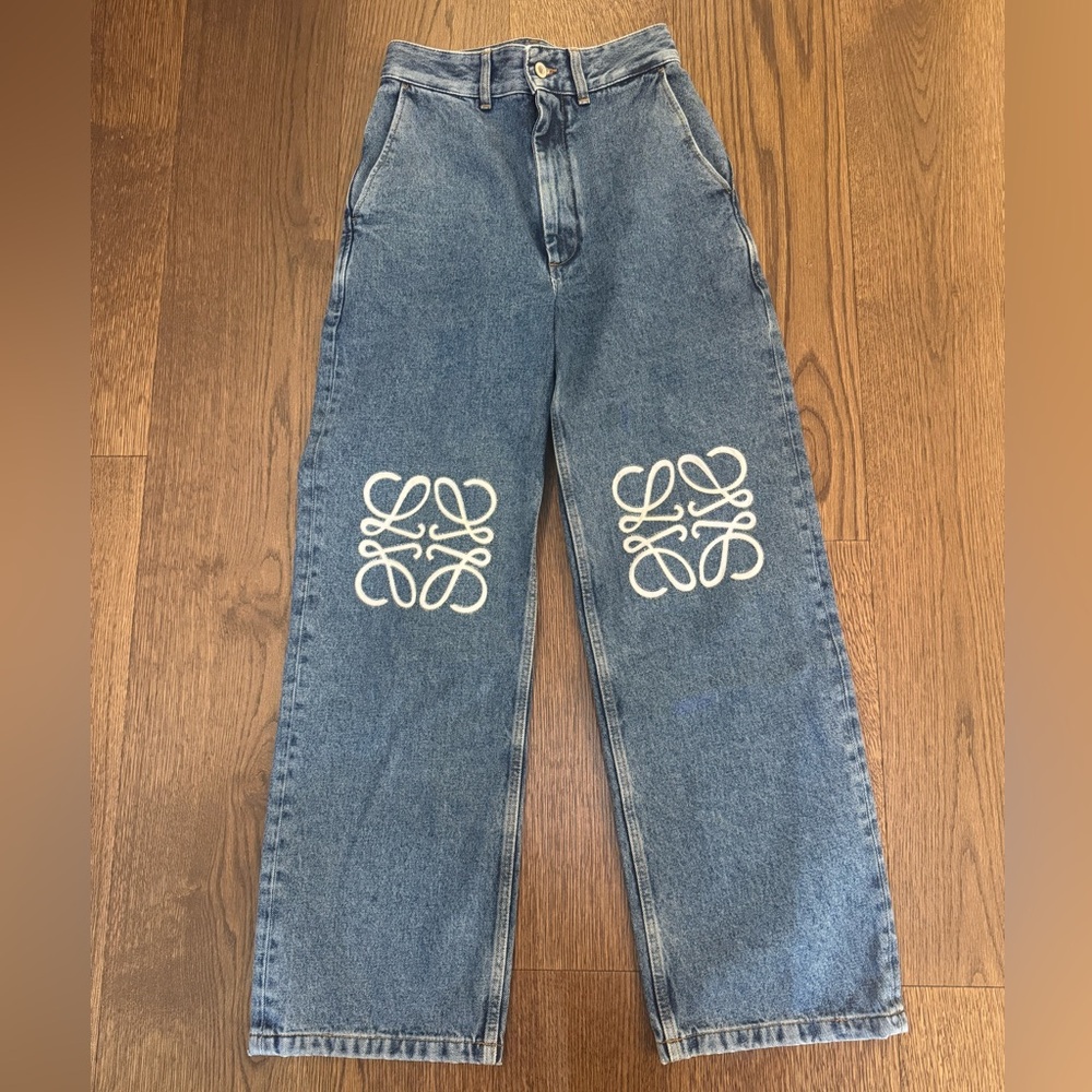 Loewe Anagram Baggy Jeans 💯 Authentic